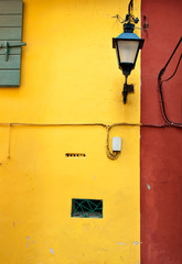 BUnte Fassaden in der Altstadt von, Rovinj, Istrien, Kroatien, Adria, Mittelmeer