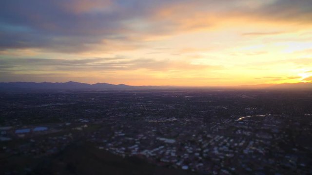 Sunset over Phoenix from Squaw Mountain