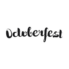 octoberfest lettering. typography