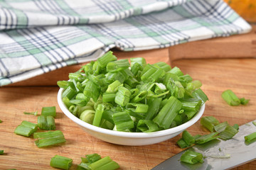 Chopped green onion tops