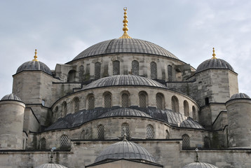 Fototapeta na wymiar Beautiful Front View of a Turkish Mosque
