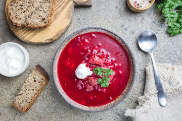 Beetroot soup - borscht