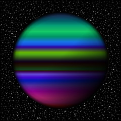 Planet and starry sky. © konstan