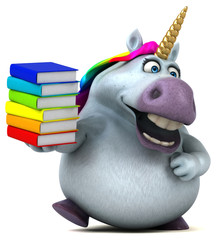 Fun unicorn - 3D Illustration