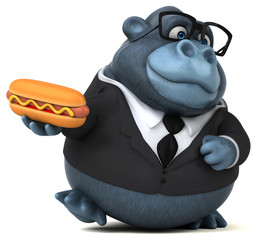 Fun gorilla - 3D Illustration