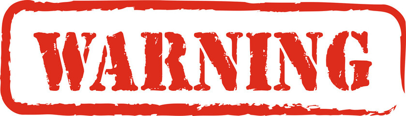 rubber stamp warning