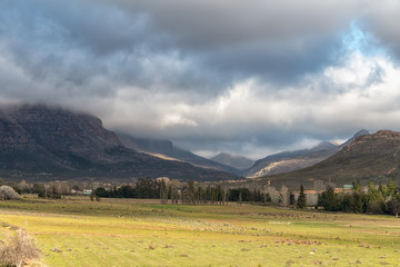 Farm landscape at Kromrivier in the Cederberg Mountains