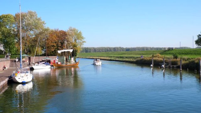 Timelapse of a small German port in Hooksiel