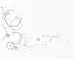 Abstract particles connection