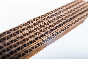 corrugated cardboard sectional texture
