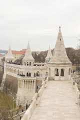 Obraz premium Fisherman's Bastion in Budapest on December 30, 2017.