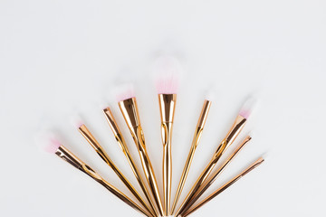 rosegold makeup brushes