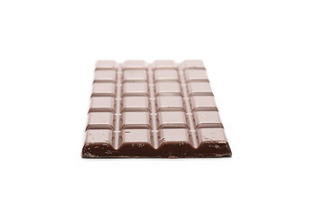 Chocolate bar isolated on white background