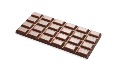 Chocolate bar isolated on white background