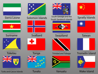 Flags of all countries of the world