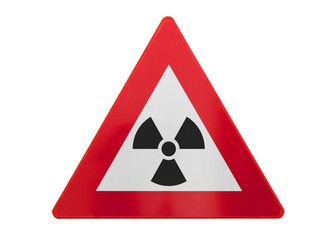 Traffic sign isolated - Radiation