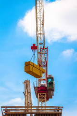 Construction of high-rise apartment buildings and offices.