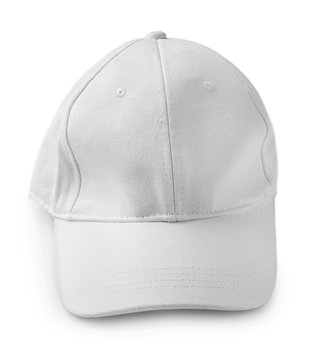 Blank cap for branding on white background