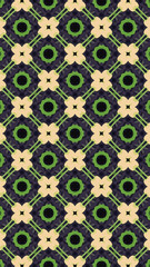 Kunstvolles geometrisches Muster und abstrakter farbiger Hintergrund