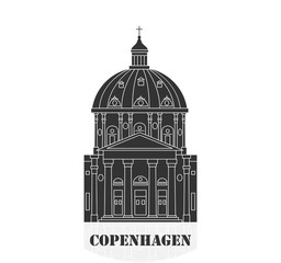 Frederik's church in Copenhagen, Denmark