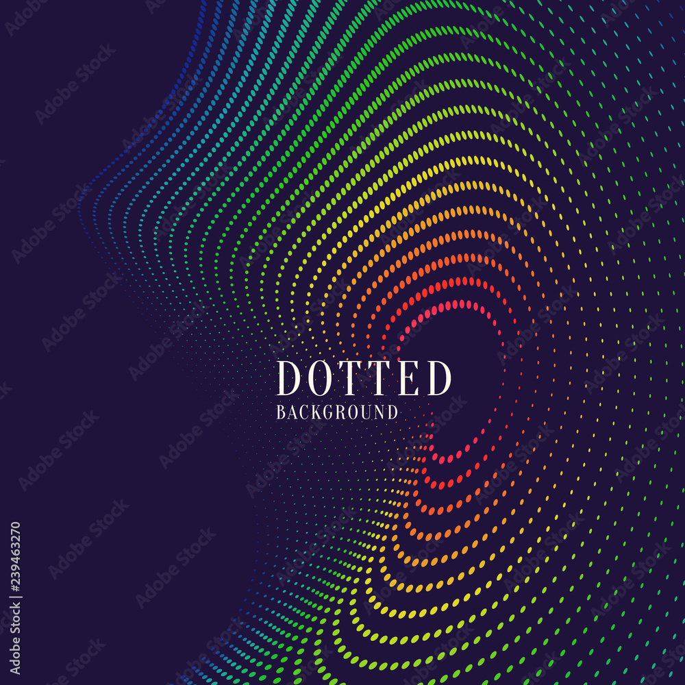 Poster bright abstract background with a dynamic waves of minimalist style.