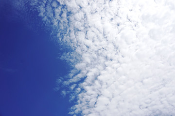Beautiful blue sky background with clouds,Nature composition.
