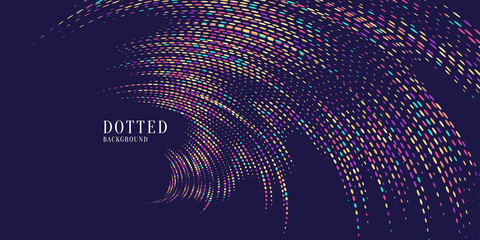 Magic of sparkling glittery particles on a dark background