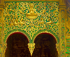 laos, luangprabang : vat mai temple