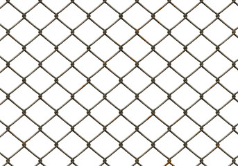 chainlink fence isolated
