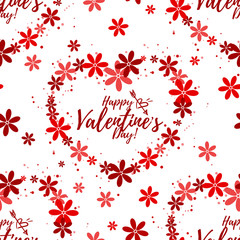 Valentines Day seamless pattern.