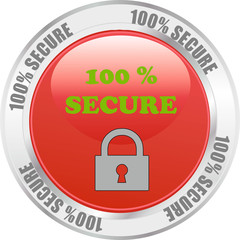 button 100% secure