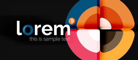 Obraz premium Circle abstract background