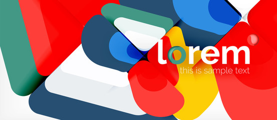 Abstract background multicolored geometric shapes modern design
