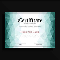 professional elegant certificate template design