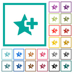 Add star flat color icons with quadrant frames