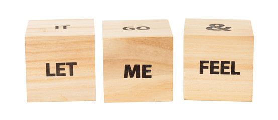 Word Written In Wooden Cube