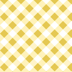 Yellow Gingham pattern. Squares Texture for plaid, tablecloths, clothes, shirts, dresses, paper, bedding, blankets, quilts and other textile products. Vector illustration