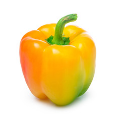 yellow pepper isolated on the white background