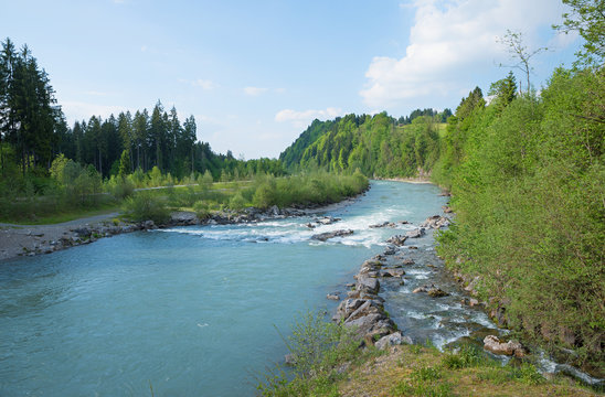 Die Iller, Naturlandschaft im Allg&auml;u