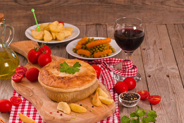 Steak pie.