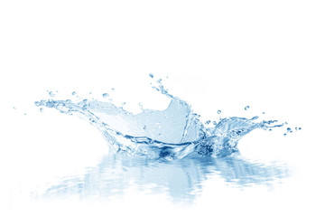 water splash isolated on white background,water 