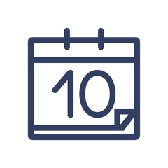 Line icon shift planning isolated on white background. Vector illustration.