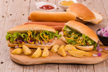 Hot dogs.