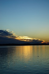 涸沼の夕景