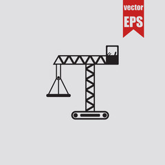 Construction crane icon.Vector illustration.