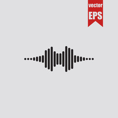 Sound signal icon.Vector illustration.