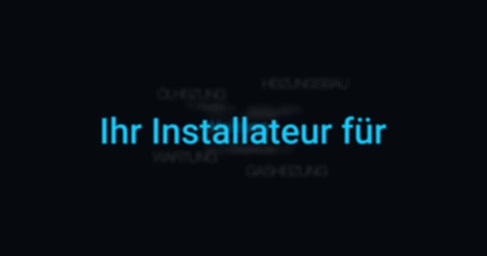 Intro welches die Leistungen eines Sanit&auml;rbetriebs (Klempners) zeigt. 