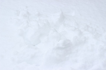 Fototapeta na wymiar Snow cover deep white grey gray winter trace