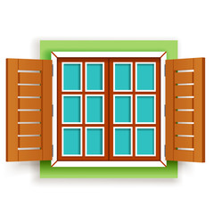 Isolated retro vintage wooden window design vector illustration