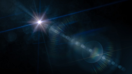 Obraz premium Digital abstract sun with flare natural overlays background with lights and sunshine wallpaper.